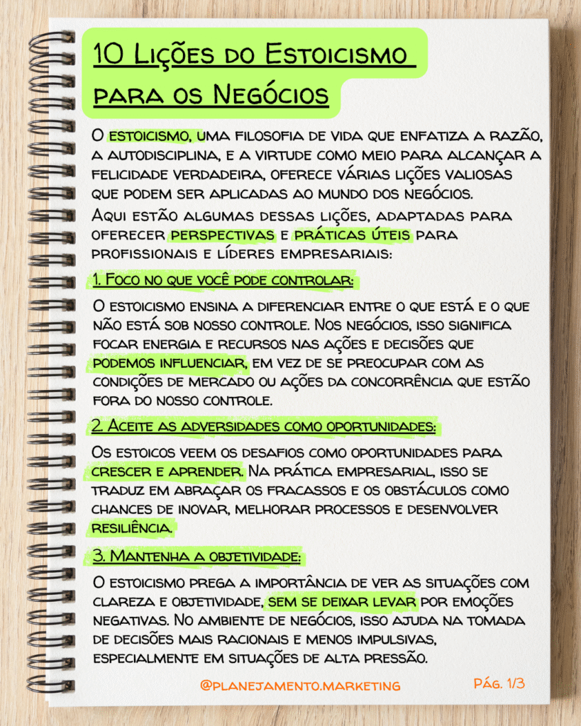 1. Foque no que você pode controlar