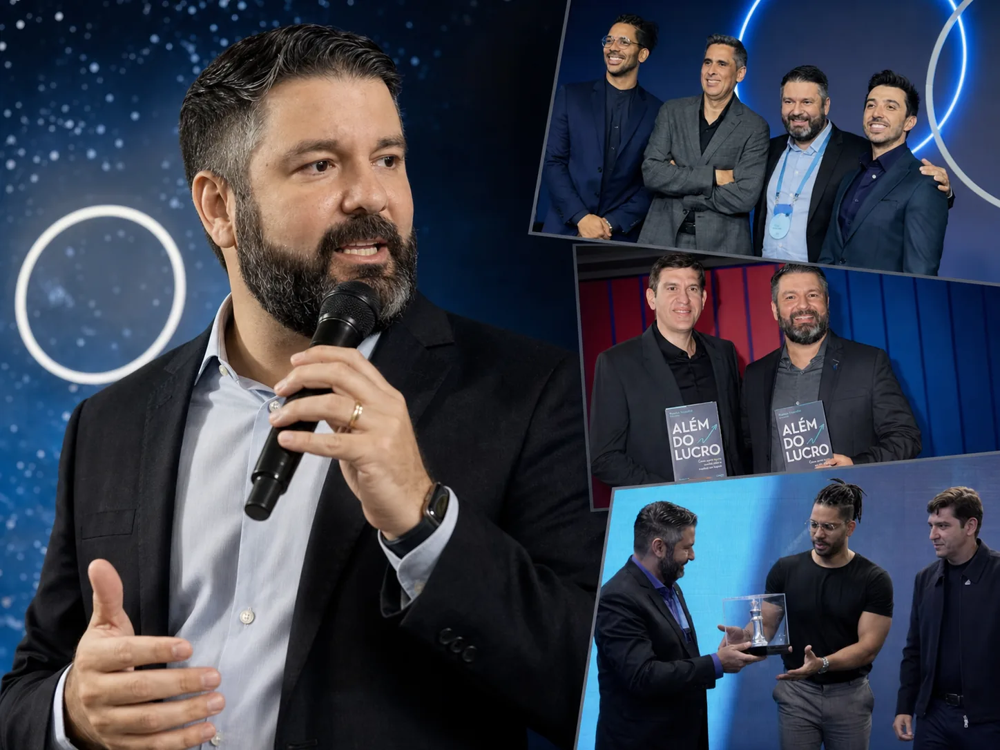 Jorge Gadelha em palestras, eventos empresariais e no lançamento do livro Além do Lucro