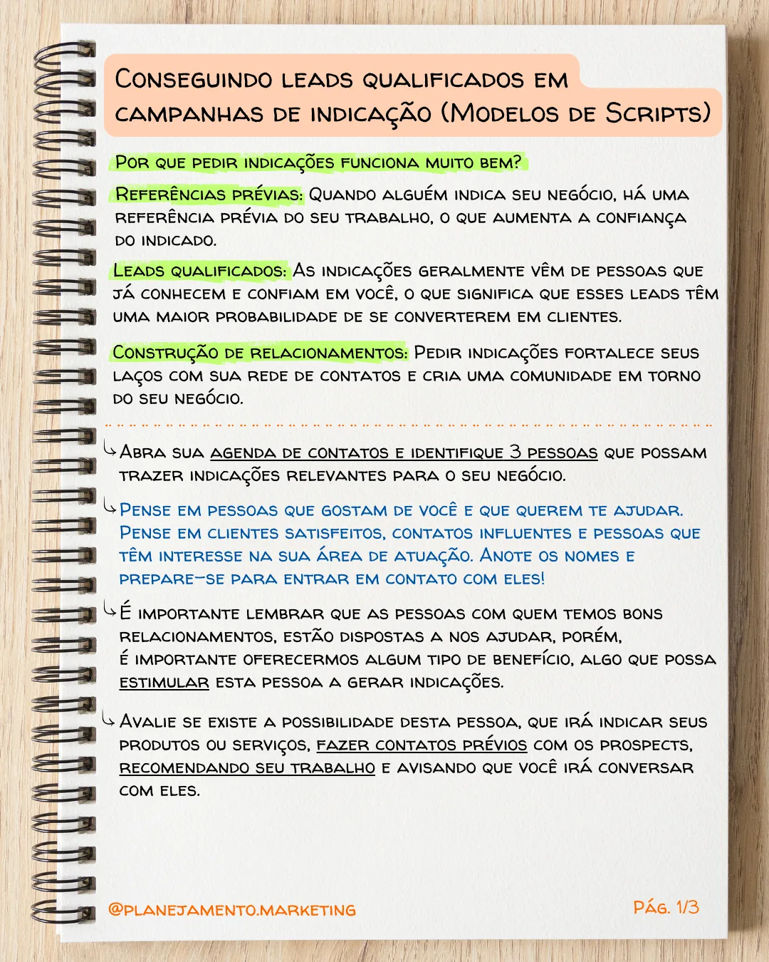 campanha de indicação