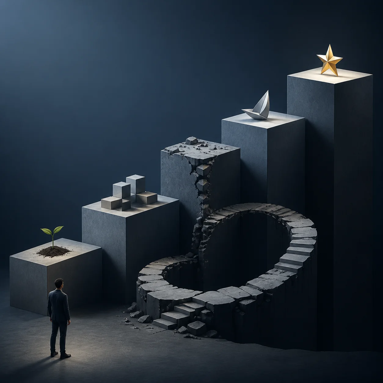 As 5 etapas do empreendedorismo e o perigoso ciclo da desistência