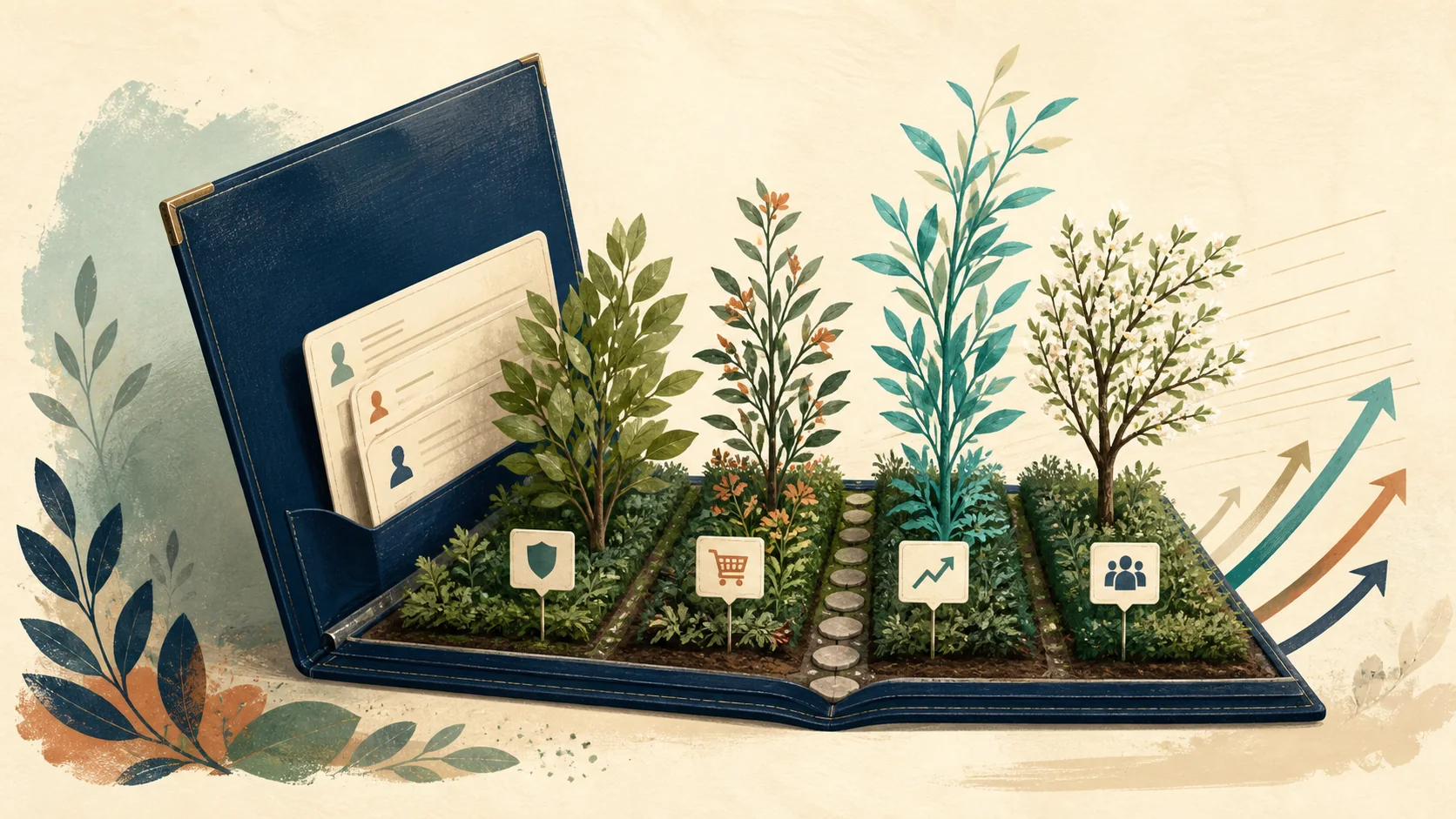 Carteira de clientes cultivada como jardim para gerar retenção, expansão e indicação