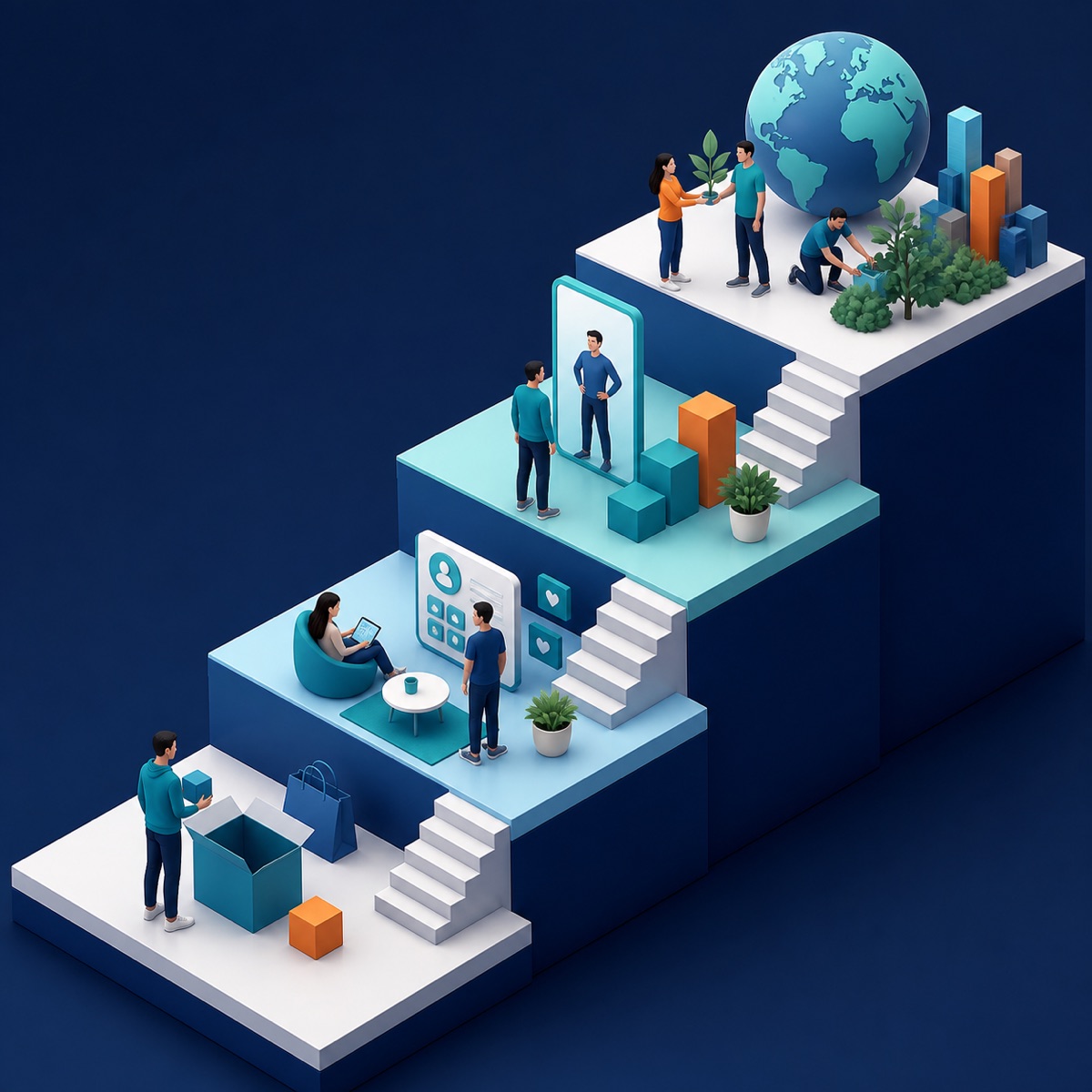 Níveis de geração de valor: 4 caminhos para o cliente