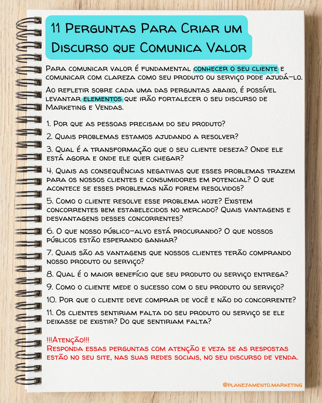 comunicar valor