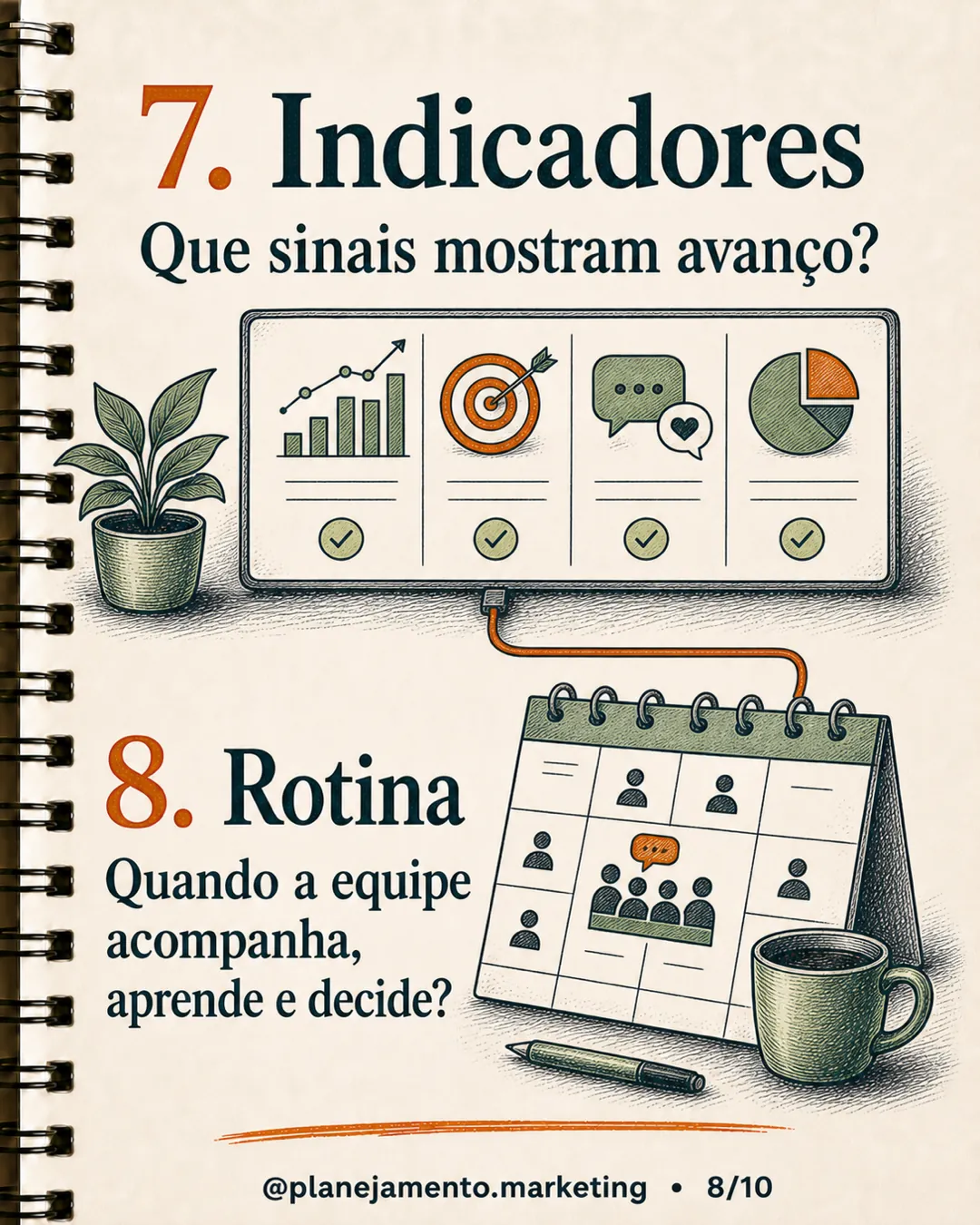 plano de marketing de uma página — página 8 de 10