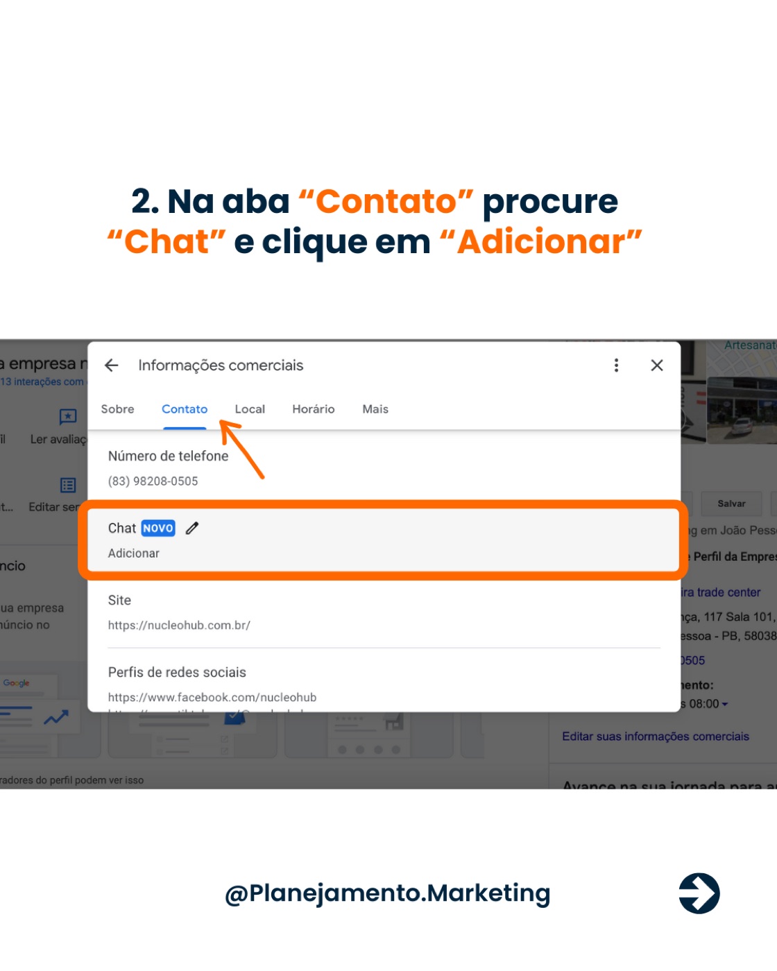 WhatsApp no Google Perfil da Empresa — imagem 3