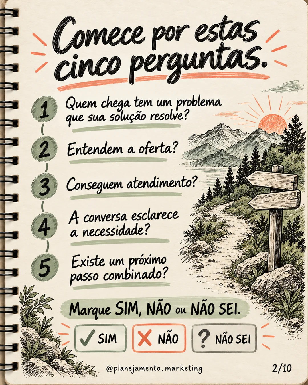 Onde sua venda trava? Diagnóstico em 5 perguntas — parte 2 de 10