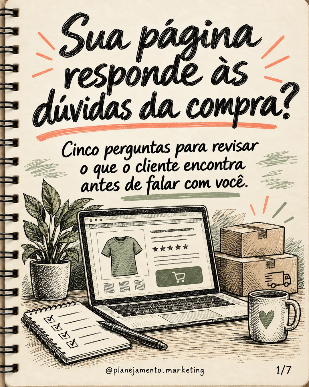 Página de vendas: 5 perguntas que ela precisa responder — parte 1 de 7