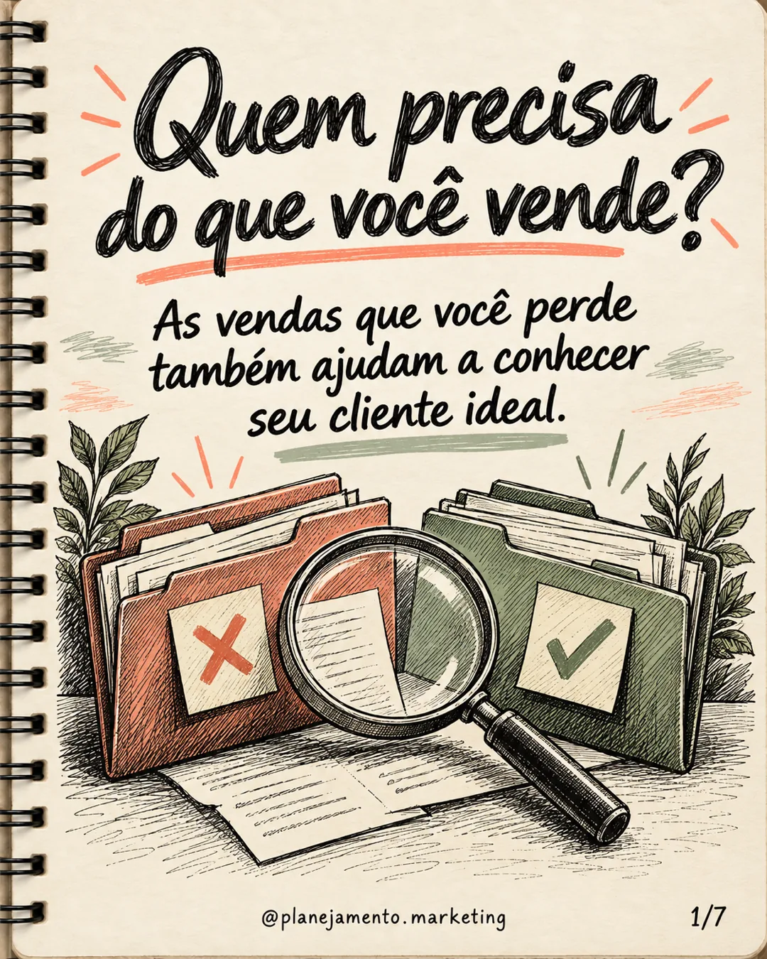 Perfil de cliente ideal: aprenda com ganhos e perdas — parte 1 de 7