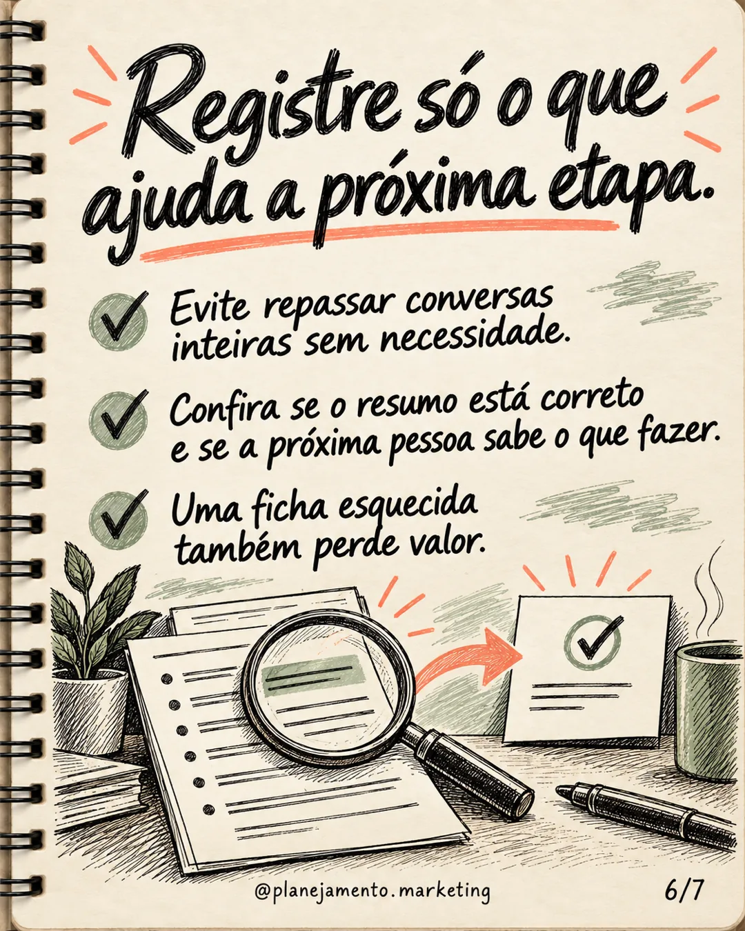 Passagem de atendimento: ficha de 6 campos para preservar o contexto — parte 6 de 7