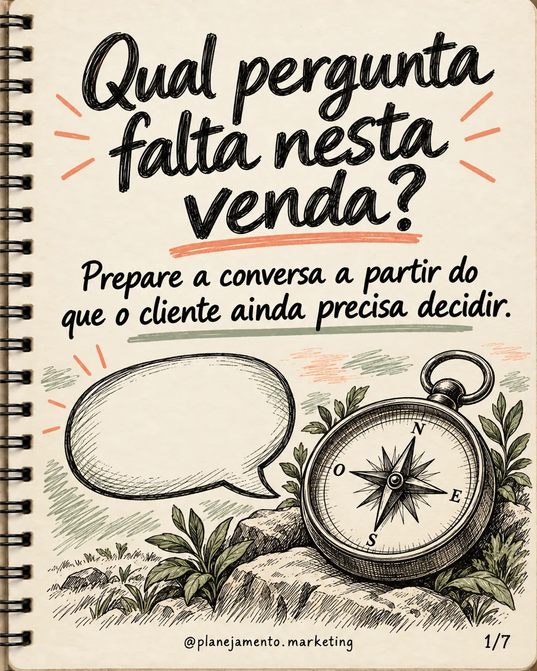 Perguntas de venda consultiva: o que falta para a oportunidade avançar — parte 1 de 7