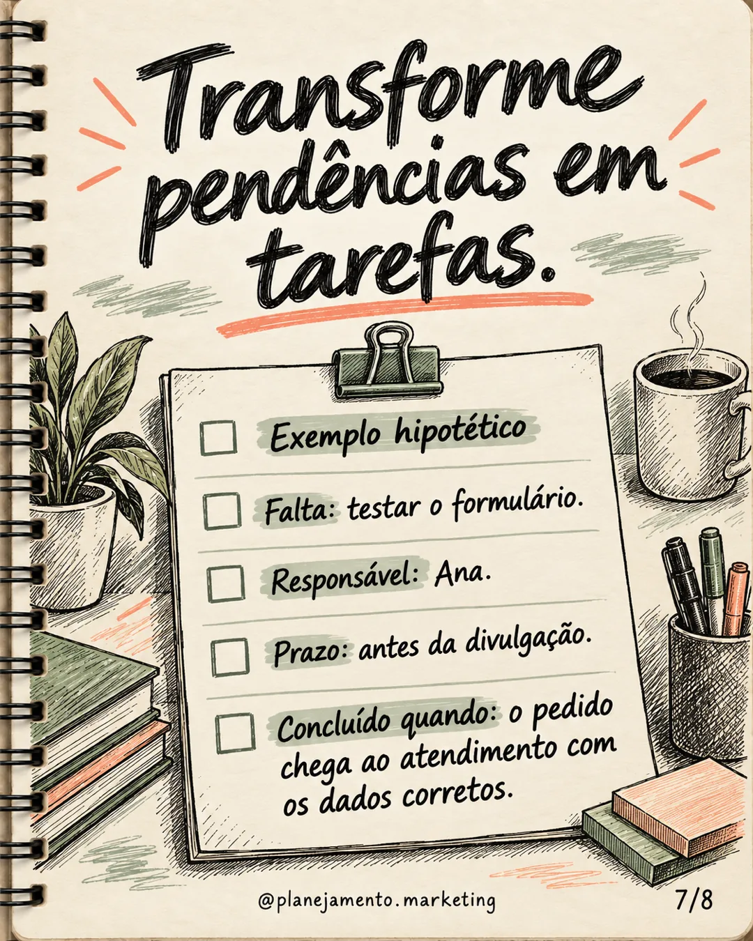 Checklist de prontidão da campanha de novembro: 6 blocos — parte 7 de 8
