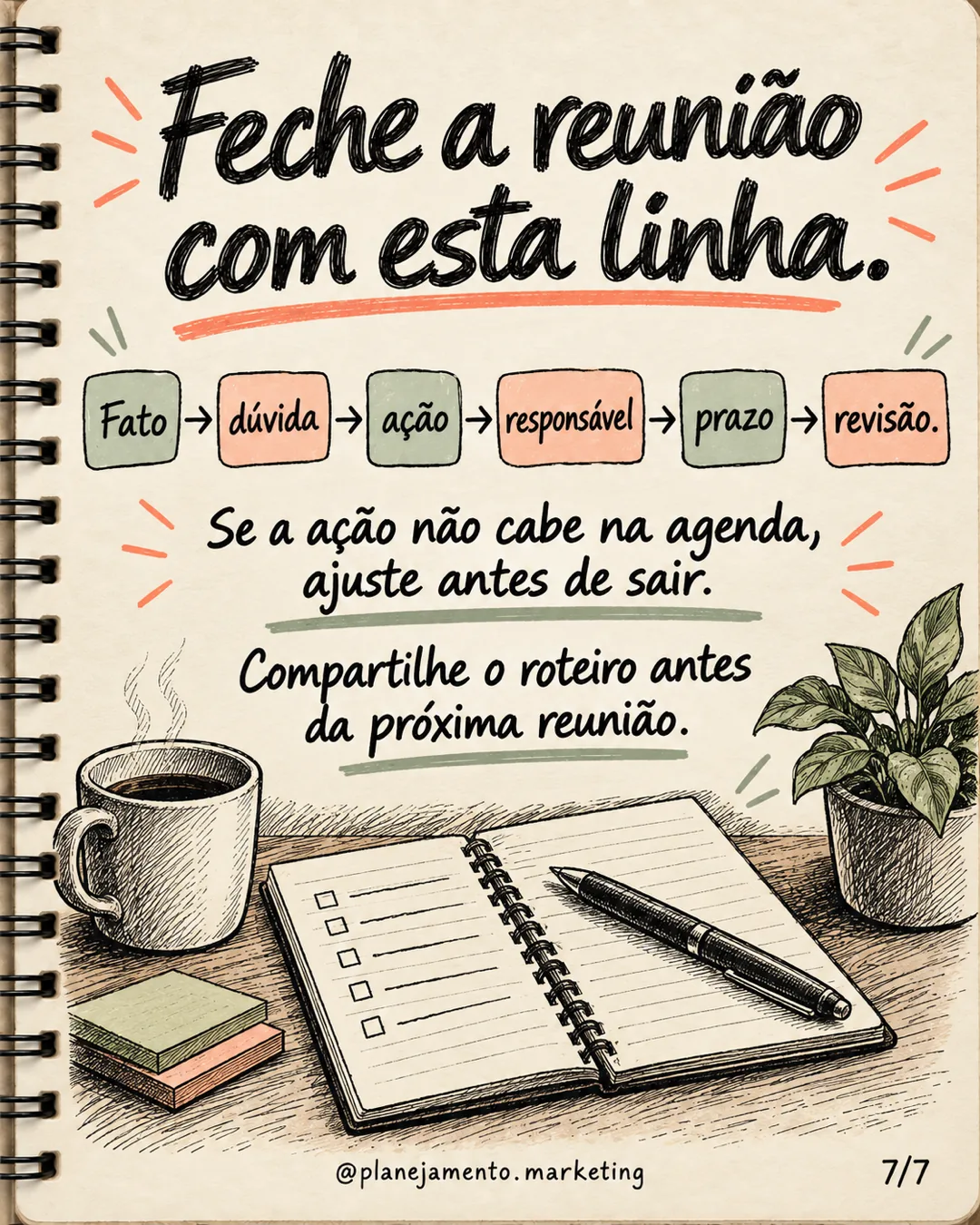 Reunião de marketing e vendas: 7 campos para decidir — parte 7 de 7